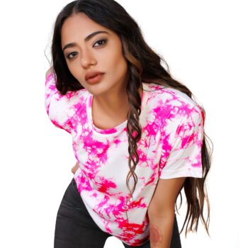 BEAUTIFUL SHRIEZ OVERSIZED WOMEN T-SHIRT PINK T.D BY SHRIEZ