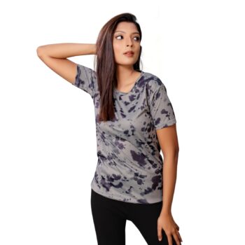 BEAUTIFUL SHRIEZ OVERSIZED GREY WOMEN T-SHIRT BY SHRIEZ